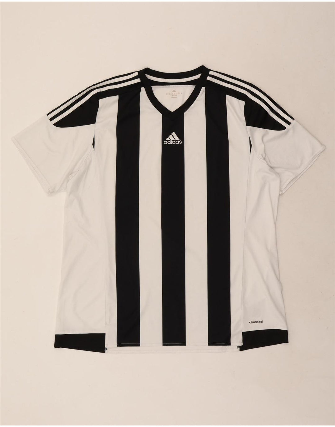 Мужская футболка Adidas Climacool Top 2XL Белый Полиэстер с цветными блоками