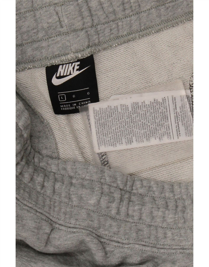 Мужские спортивные шорты Nike, большие черные хлопковые шорты с цветными блоками