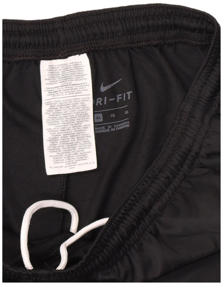 Спортивные брюки Nike Dri Fit для мальчиков 13–14 лет, XL, черный полиэстер