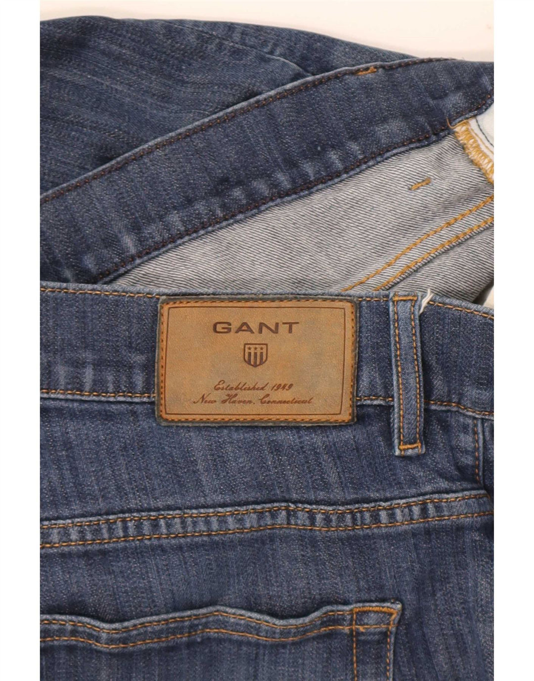 Мужские прямые джинсы Gant стандартного кроя W34 L30, синий хлопок