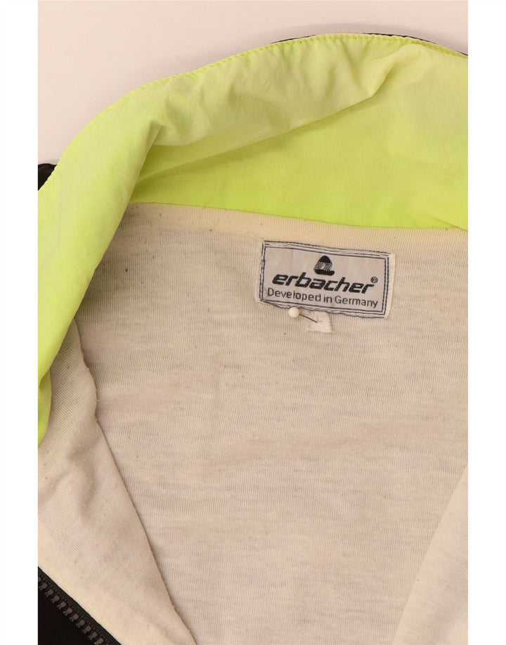 Мужская дождевик с графическим рисунком ERBACHER UK 40, большой черный полиамид с цветными блоками