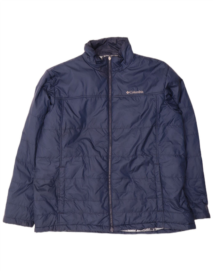 Мужская теплая куртка Columbia UK 44 2XL темно-синяя, полиэстер