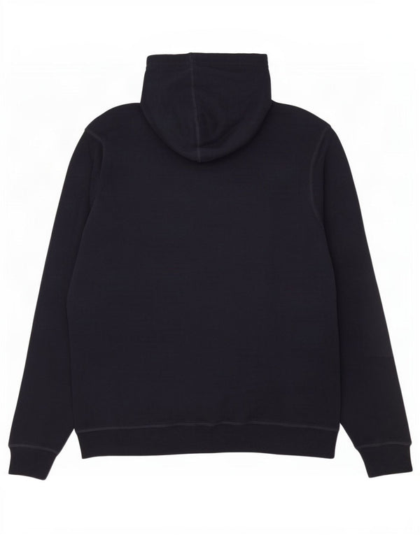 Tommy Hilfiger Мужской свитер с капюшоном и молнией с графическим рисунком, большой темно-синий