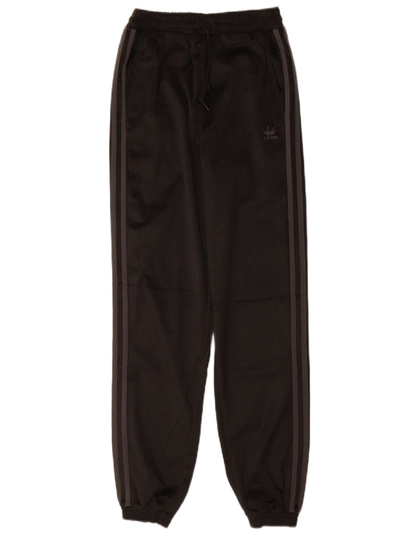 Adidas Womens Tracksuit Trousers Joggers UK 4 XS Black Polyester