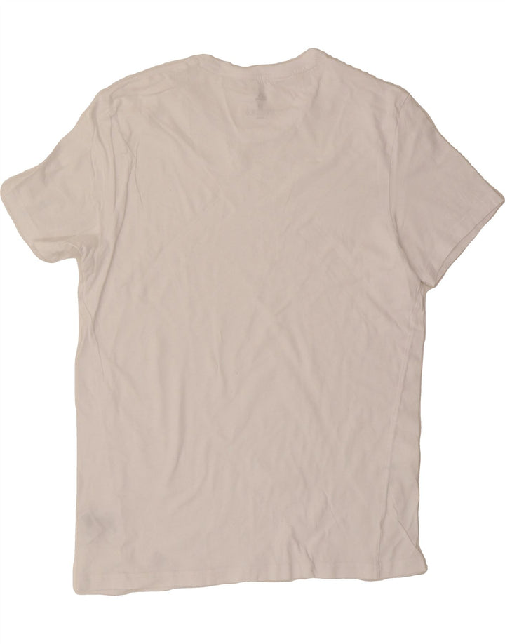 ADIDAS Mens T-Shirt Top Medium White Cotton Vintage Adidas and Second-Hand Adidas from Messina Hembry 