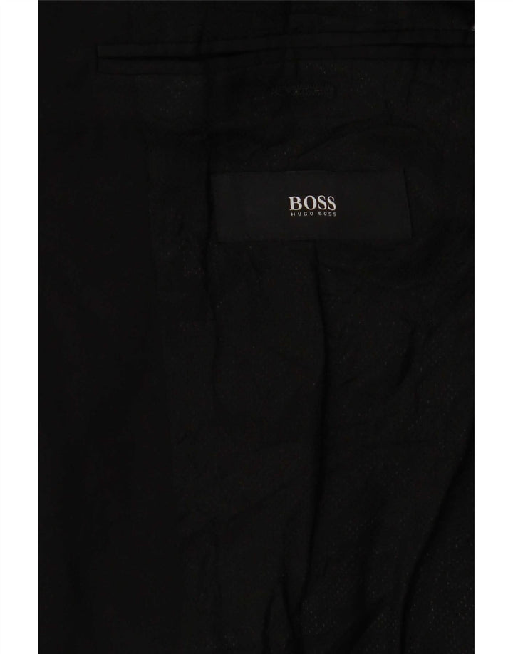Мужской пиджак на 2 пуговицах Hugo Boss UK 38, средний черный