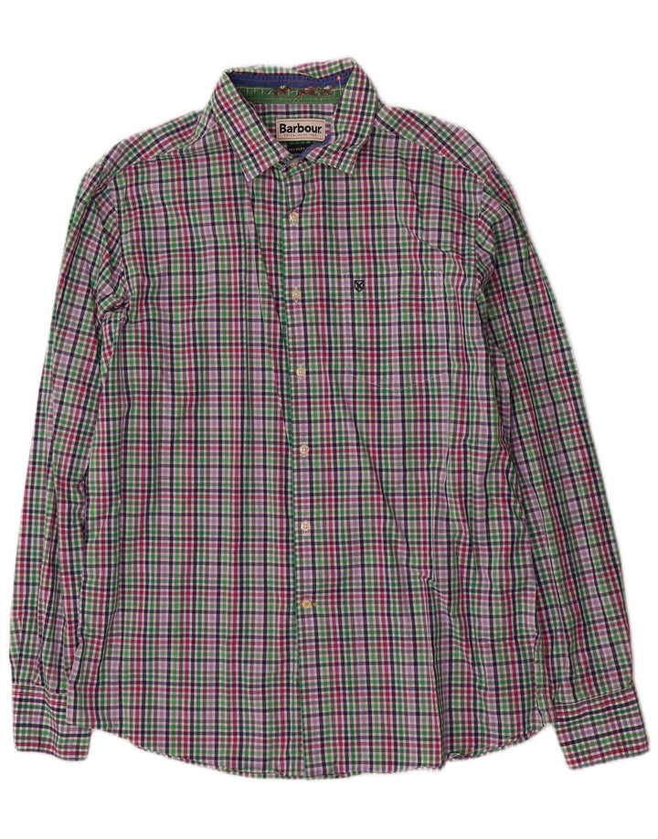 Мужская рубашка Barbour Tailor Fit, большая разноцветная клетка, хлопок