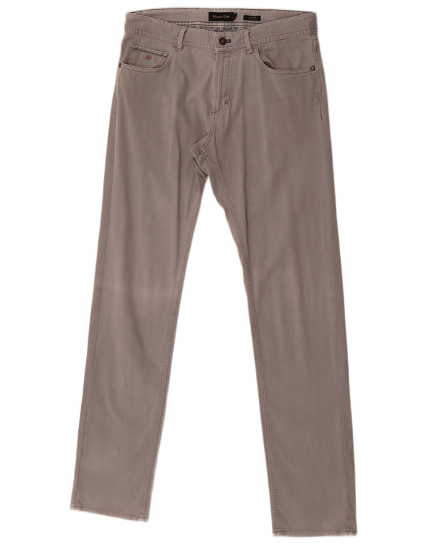 Massimo Dutti Мужские повседневные брюки Slim Fit EU 40 Medium W32 L34 Серые