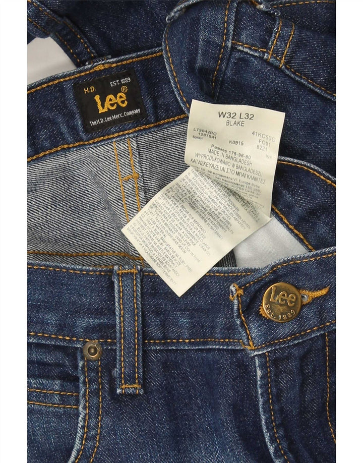 Мужские прямые джинсы Lee W32 L32 темно-синие, хлопок