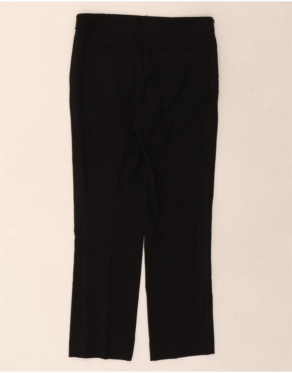 Женские прямые костюмные брюки Zara, маленькие W26 L26, черные, шерстяные