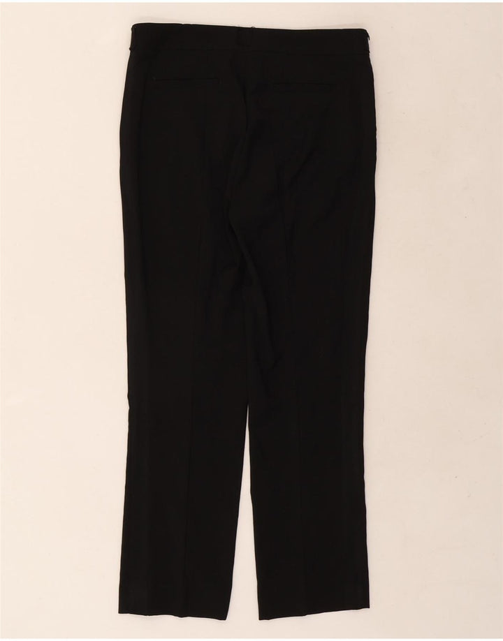 Женские прямые костюмные брюки Zara, маленькие W26 L26, черные, шерстяные