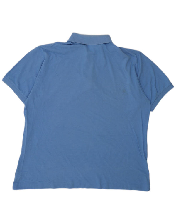 Мужская рубашка-поло LACOSTE, размер 6 XL, синяя, хлопок