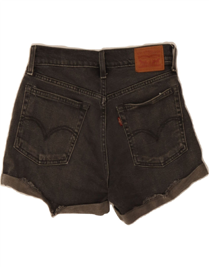 LEVI'S Womens Denim Shorts W26 Small Black Cotton Vintage Levi's and Second-Hand Levi's from Messina Hembry 