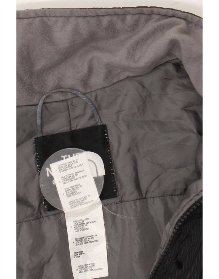 Женская стеганая куртка The North Face UK 16, большая черная клетка, нейлон