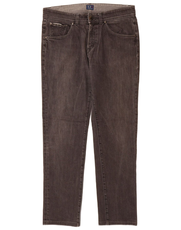 Мужские узкие джинсы Trussardi W35 L32, серый хлопок