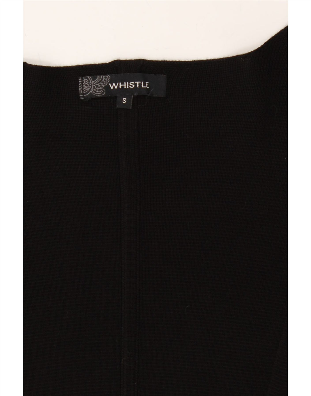 WHISTLE Womens Oversized Longline Cardigan Sweater UK 10 Small Black Vintage Whistle and Second-Hand Whistle from Messina Hembry 