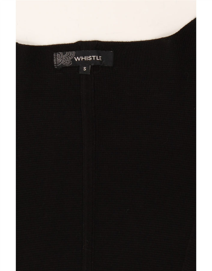 WHISTLE Womens Oversized Longline Cardigan Sweater UK 10 Small Black Vintage Whistle and Second-Hand Whistle from Messina Hembry 