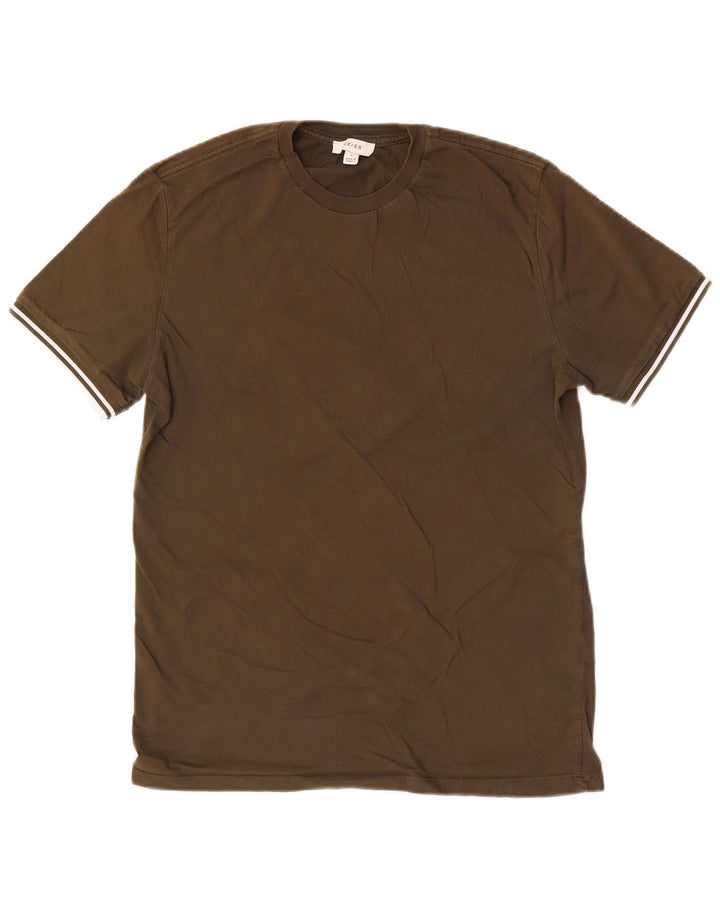 REISS Мужская футболка Top Small Хаки Хлопок