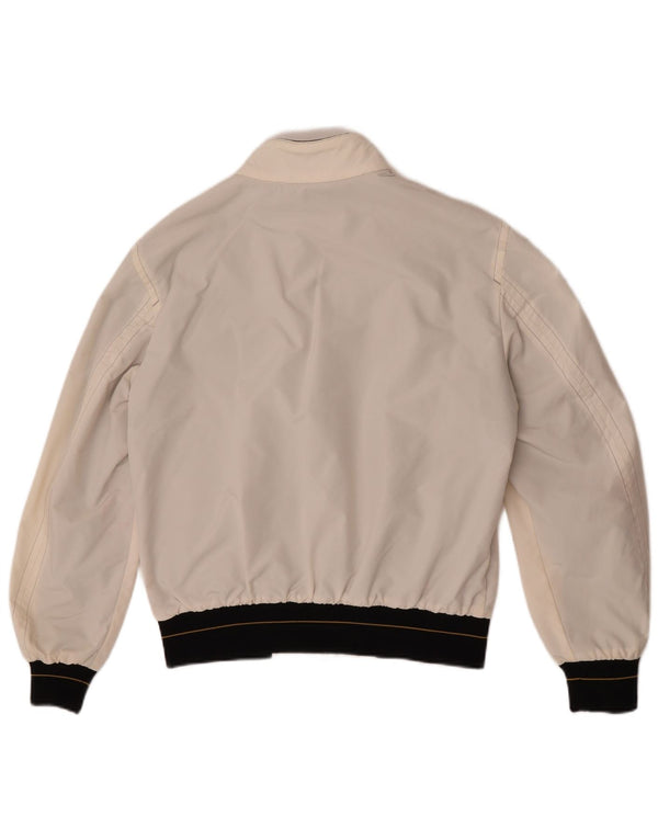 Мужская куртка-дождевик Refrigiwear UK 40, большая, из белого нейлона с цветными блоками