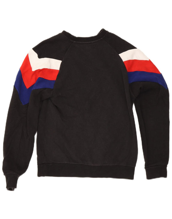 Мужской свитшот Adidas Jumper XS, черный, хлопок с цветными блоками