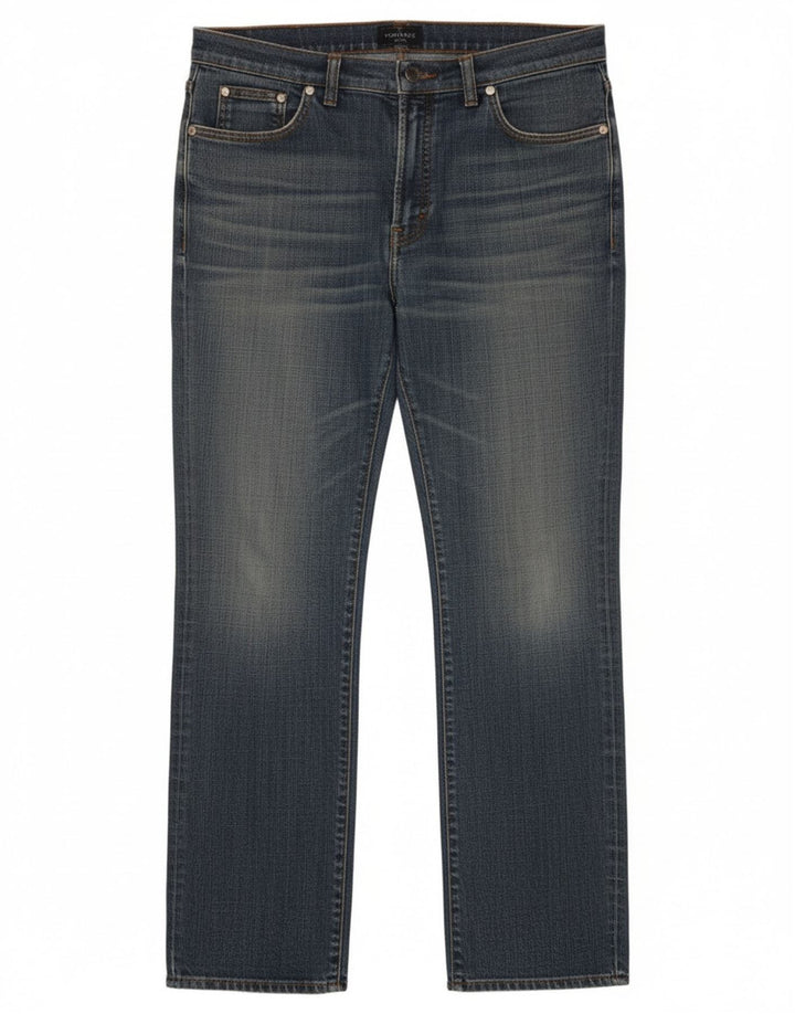 Женские прямые джинсы Trussardi W30 L32 синие, хлопок