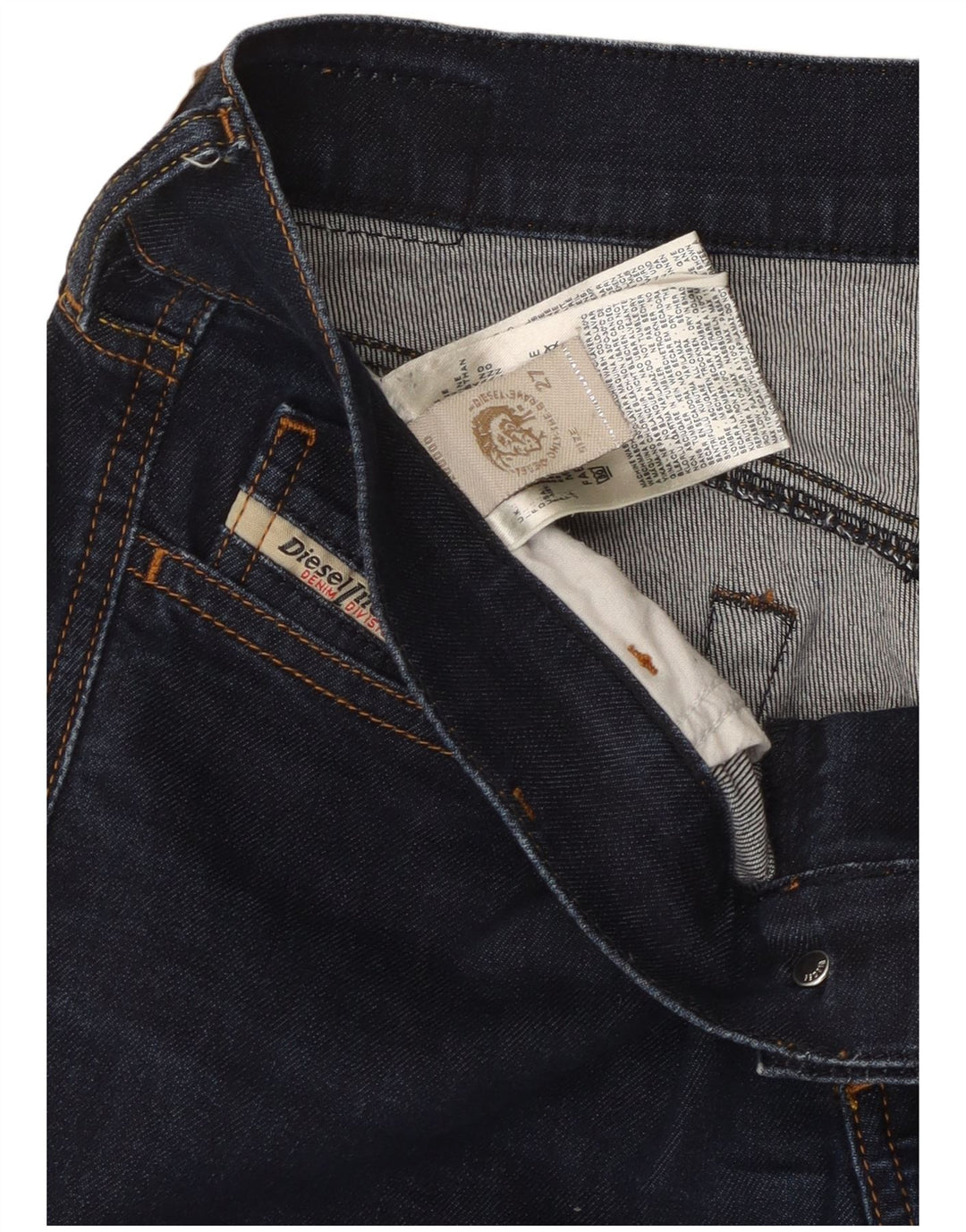 Женские узкие джинсы Diesel W27 L32, синие, хлопок