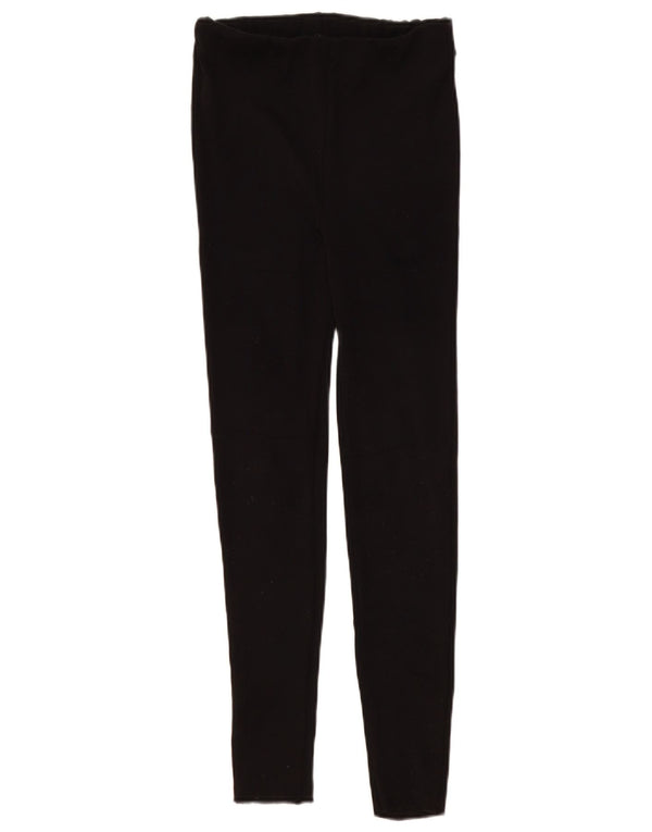 Женские леггинсы Zara UK 12, средний черный полиэстер