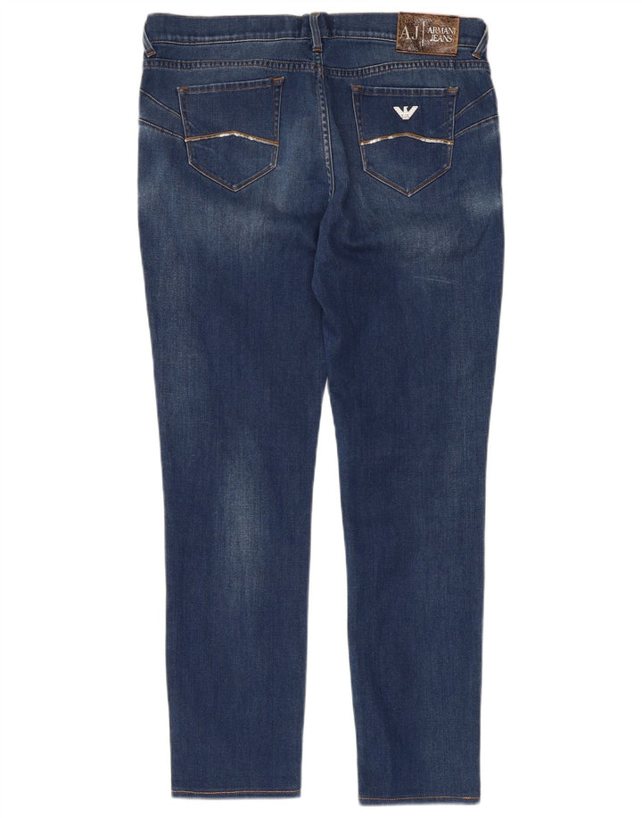 Женские узкие джинсы Armani W31 L27 Синие, хлопок