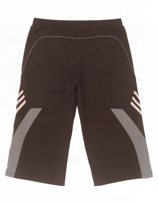 Мужские спортивные шорты-бермуды Adidas UK 38, средний черный, полиэстер с цветными блоками