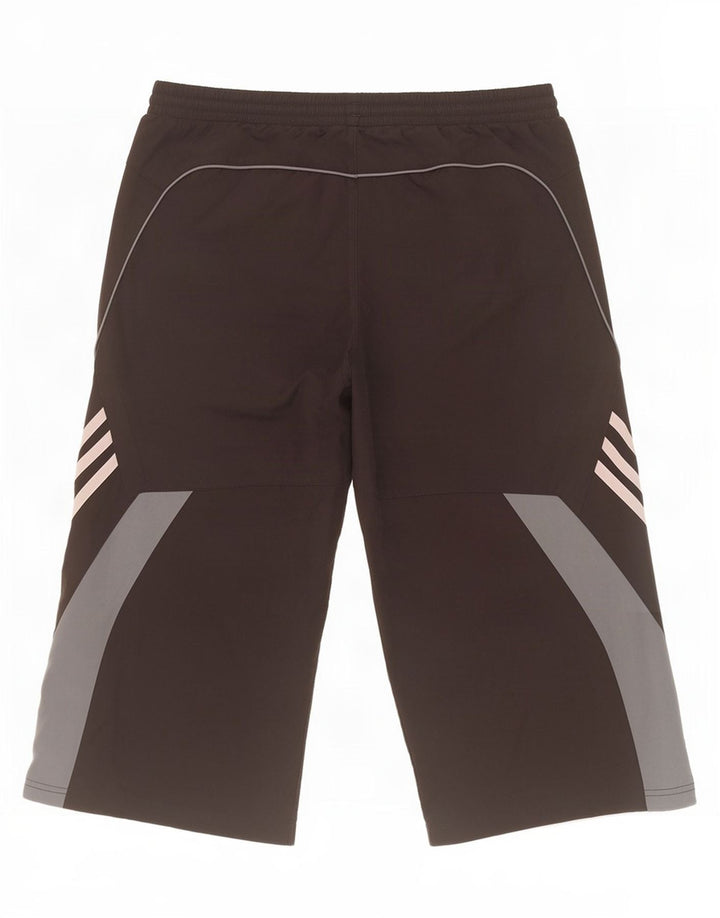 Мужские спортивные шорты-бермуды Adidas UK 38, средний черный, полиэстер с цветными блоками