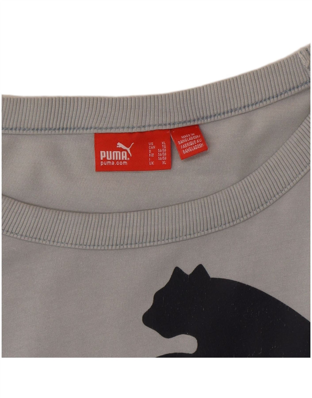 Мужская футболка с рисунком Puma Top XL Серая