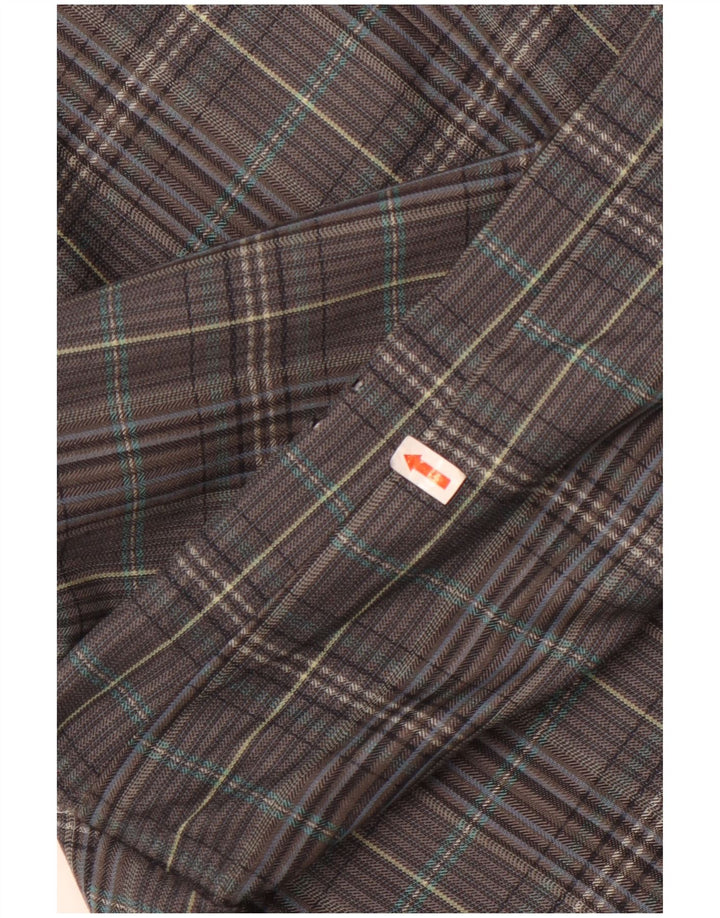 Мужской пиджак Gianluca Lorenzi на 2 пуговицах IT 56 3XL, серая шерсть в клетку