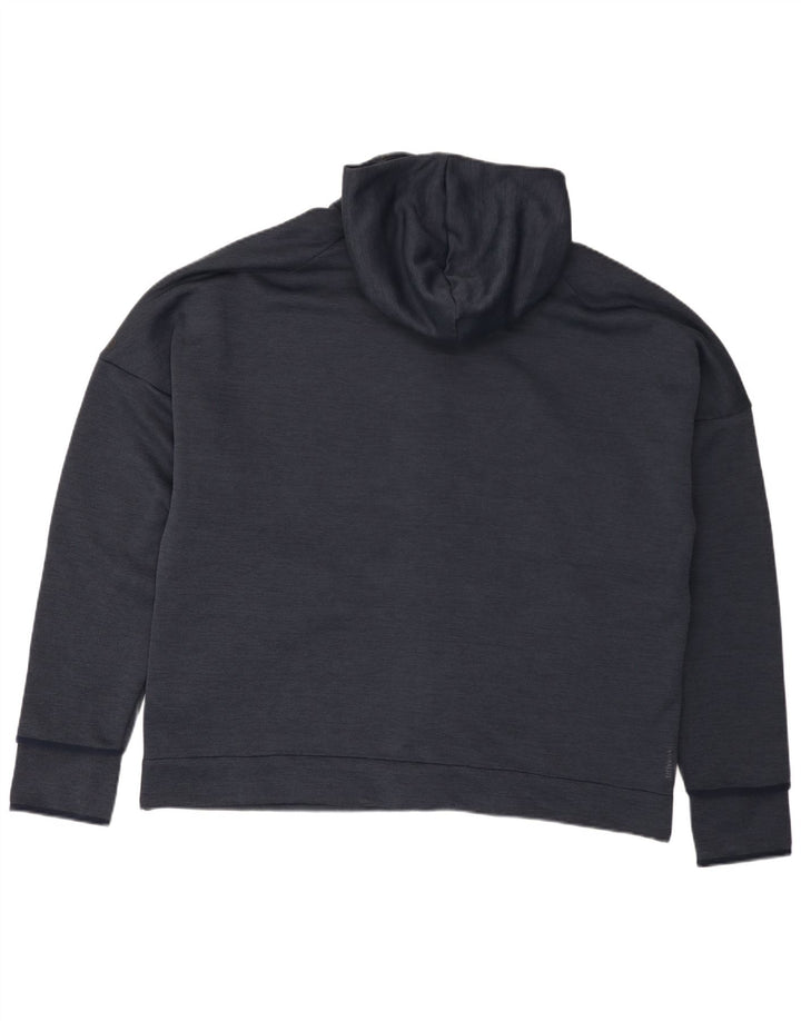 Мужской свитер с капюшоном на молнии Adidas 2XL темно-синий из полиэстера