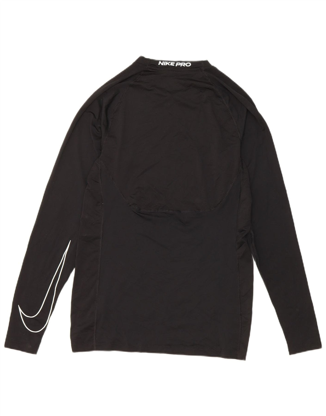 Мужские кроссовки Nike Dri Fit Slim Top с длинным рукавом, маленький черный полиэстер
