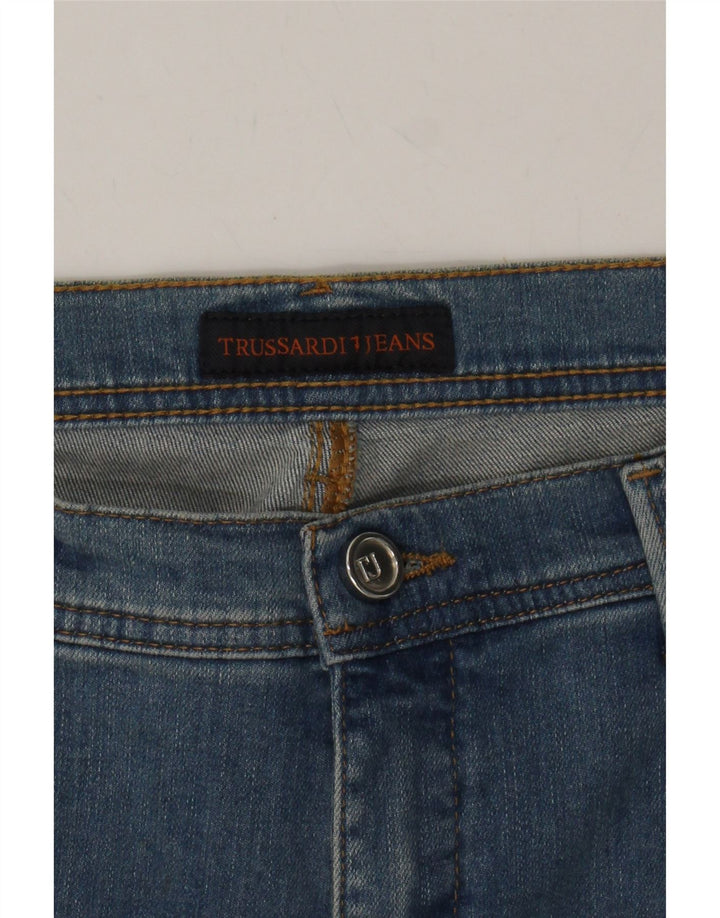 TRUSSARDI Womens Straight Jeans W32 L28 Blue Vintage Trussardi and Second-Hand Trussardi from Messina Hembry 
