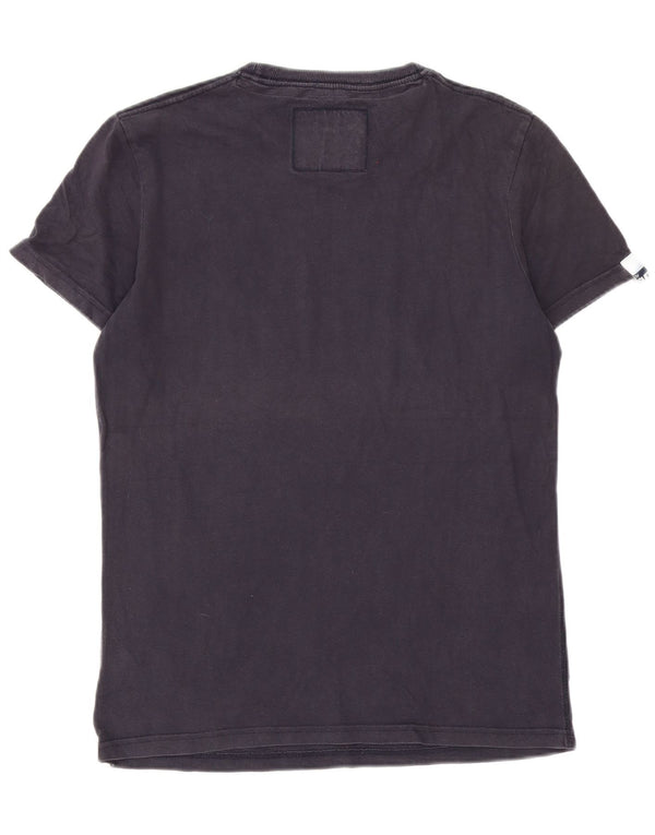 Женская футболка с рисунком Superdry Top UK 14, средний темно-синий, хлопок