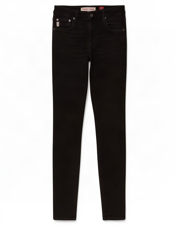 Женские джинсы скинни Superdry W28 L32, черный хлопок