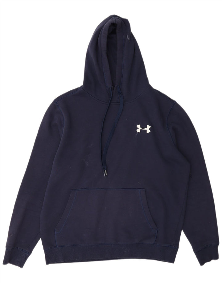 Мужской джемпер с капюшоном Under Armour Cold Gear, средний темно-синий, хлопок