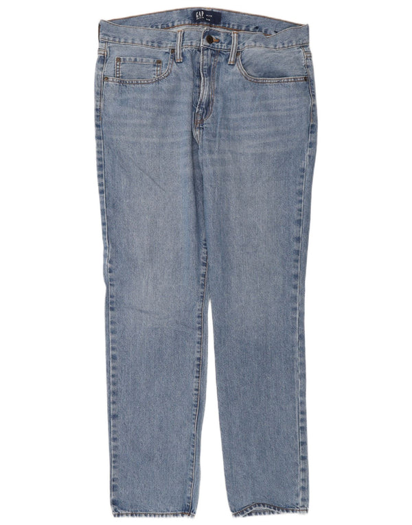 Мужские узкие джинсы Gap W34 L32 синие, хлопок
