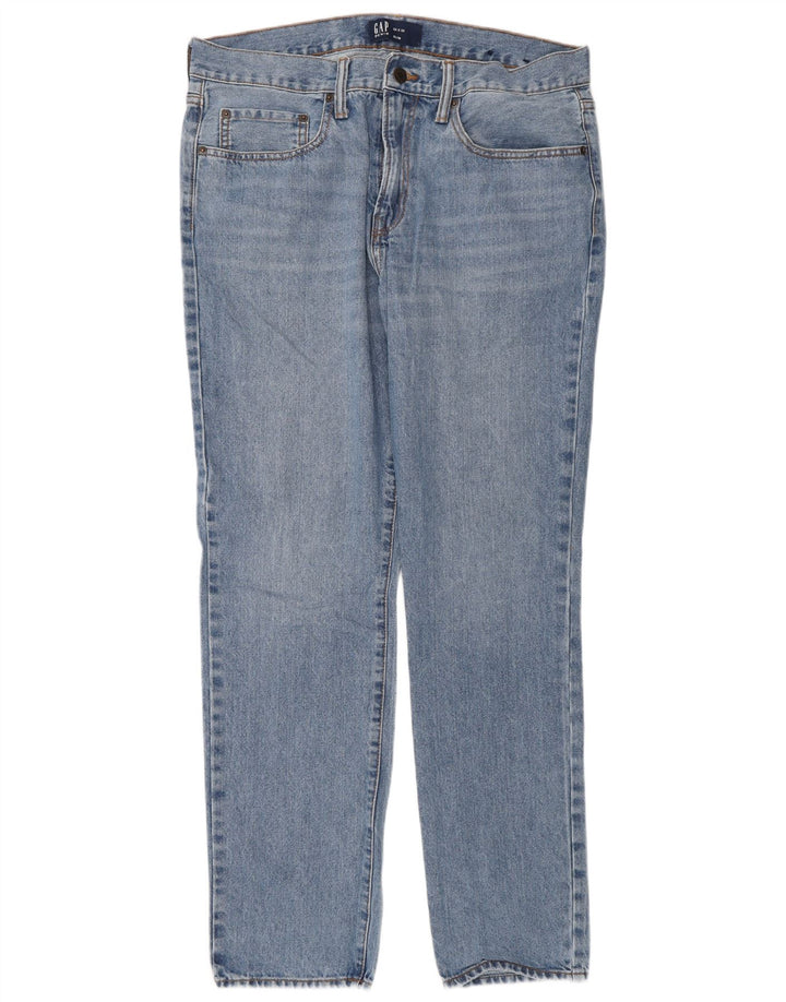 Мужские узкие джинсы Gap W34 L32 синие, хлопок