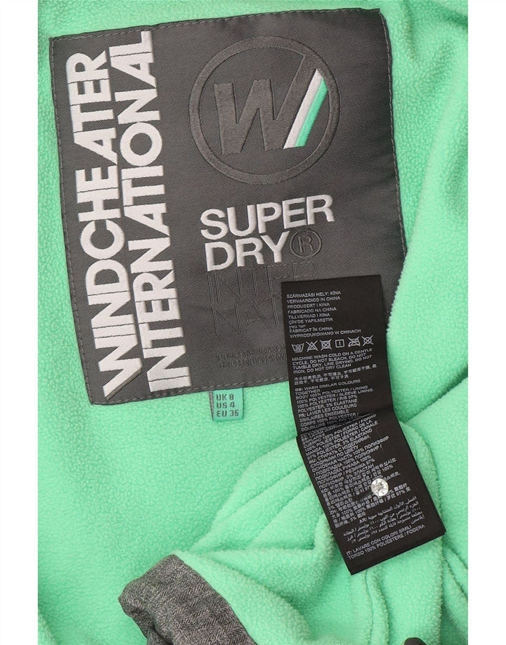 SUPERDRY Женская ветровка с рисунком The Windcheater UK 8, маленькая серая