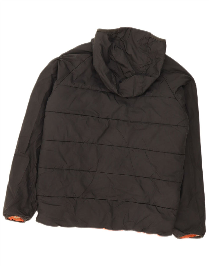 Двусторонняя куртка с капюшоном The North Face для мальчиков 13-14 лет, большая черная