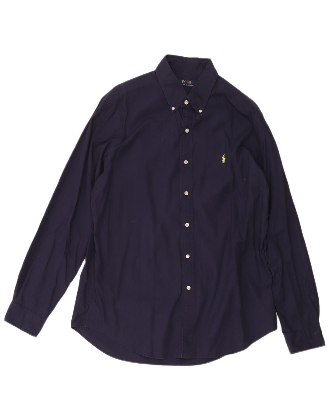 Мужская рубашка Polo Ralph Lauren, темно-синяя, хлопковая, большая