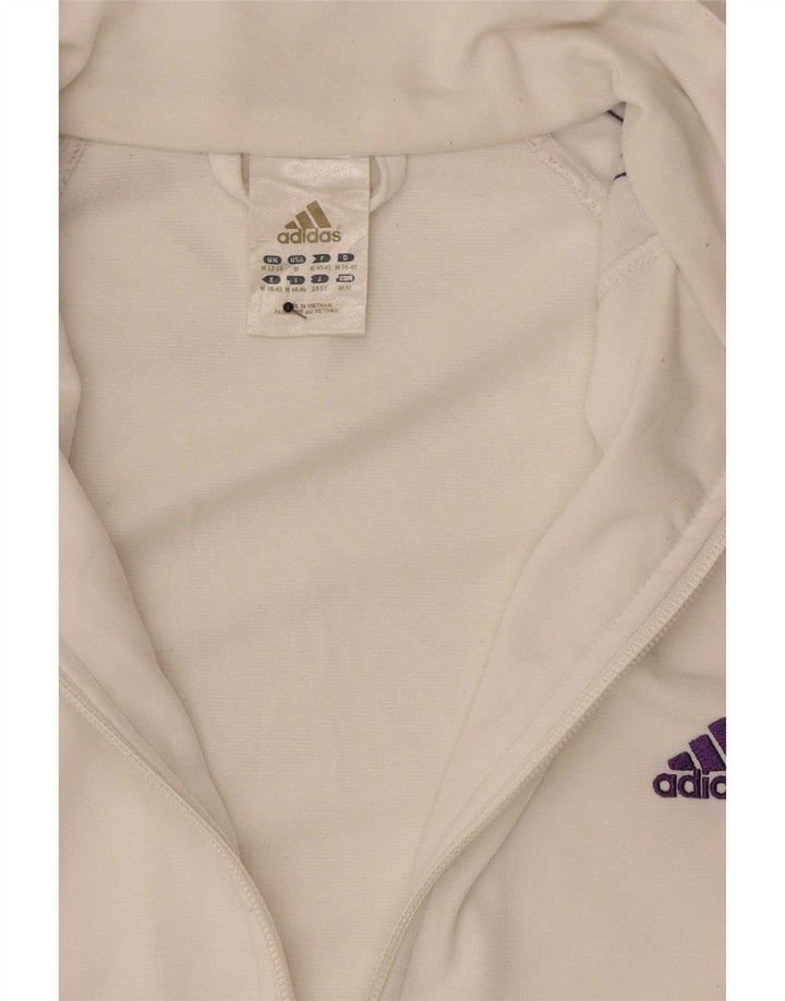 Женская спортивная куртка Adidas UK 12/14, средний белый полиэстер