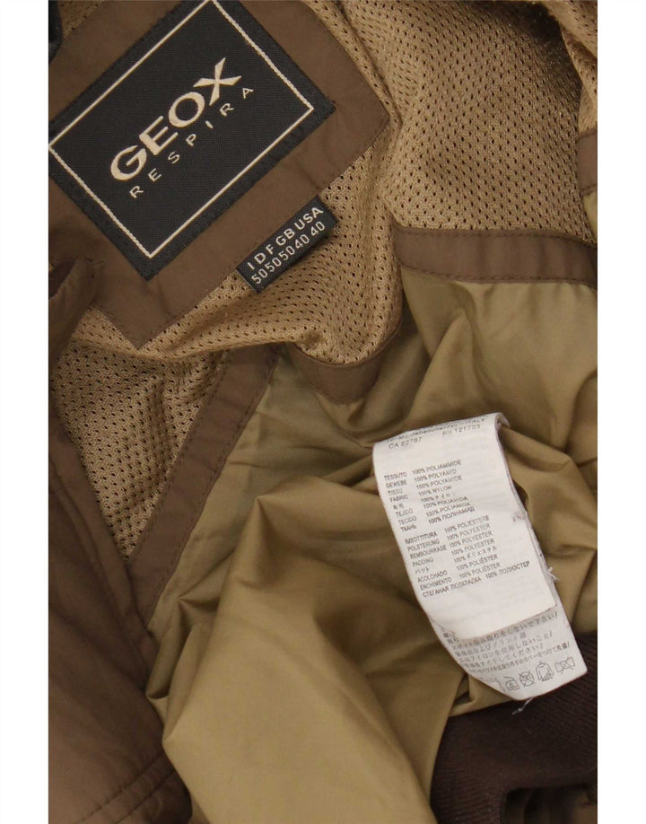 Мужская куртка-бомбер Geox Respira IT 50, большая, коричневая, полиамид