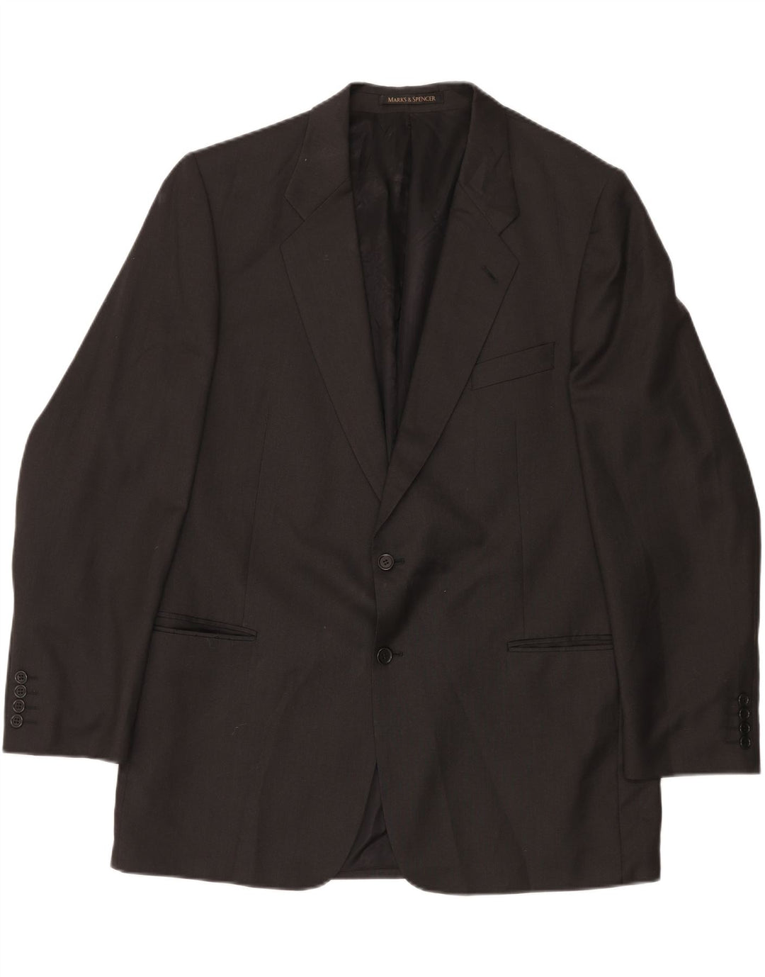 Мужской длинный пиджак на двух пуговицах Marks & Spencer, Великобритания, 46 XL, серый, новая шерсть
