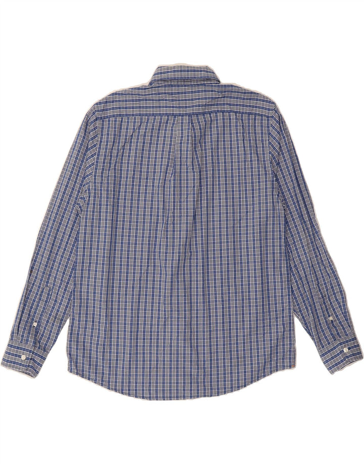 DOCKERS Mens Shirt Large Blue Check Cotton Vintage Dockers and Second-Hand Dockers from Messina Hembry 