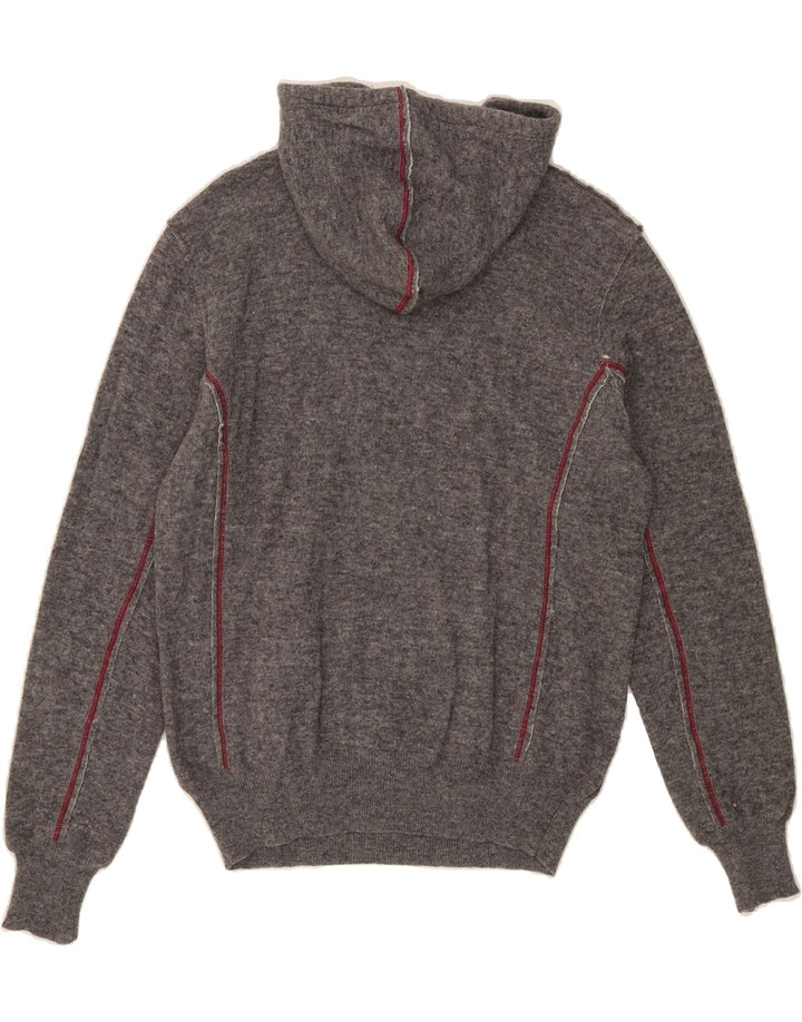 DIESEL Mens Hooded Jumper Sweater Large Grey Wool Vintage Diesel and Second-Hand Diesel from Messina Hembry 