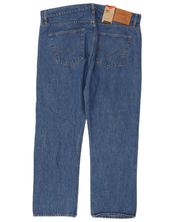 Мужские прямые джинсы Levi's 501 W38 L30 синие, хлопок
