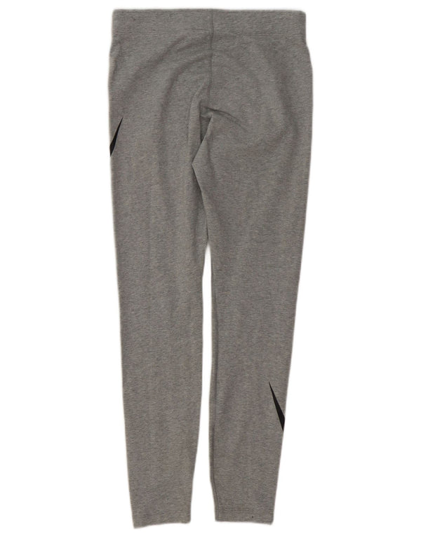 Женские леггинсы Nike UK 14, хлопковые спортивные, среднего серого цвета